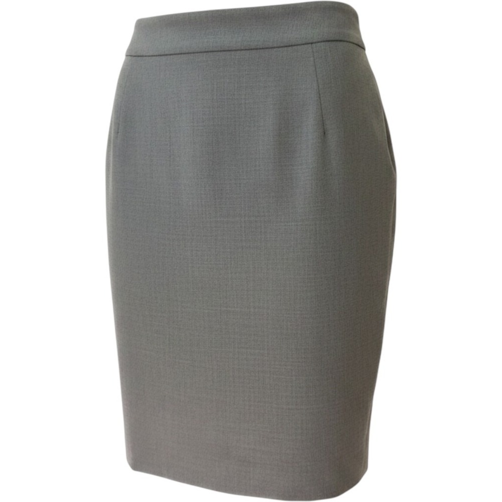 Ann Taylor Gray Pencil Skirt Size 8‎ Professional Business Career Knee Length